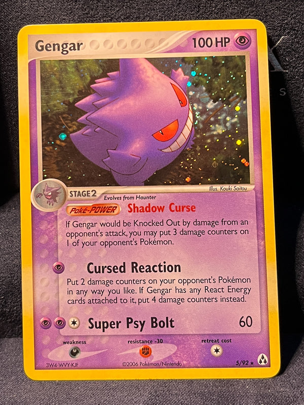 Gengar 5/92 2006 EX Legend Maker Pokemon Card Cosmos Holo Rare