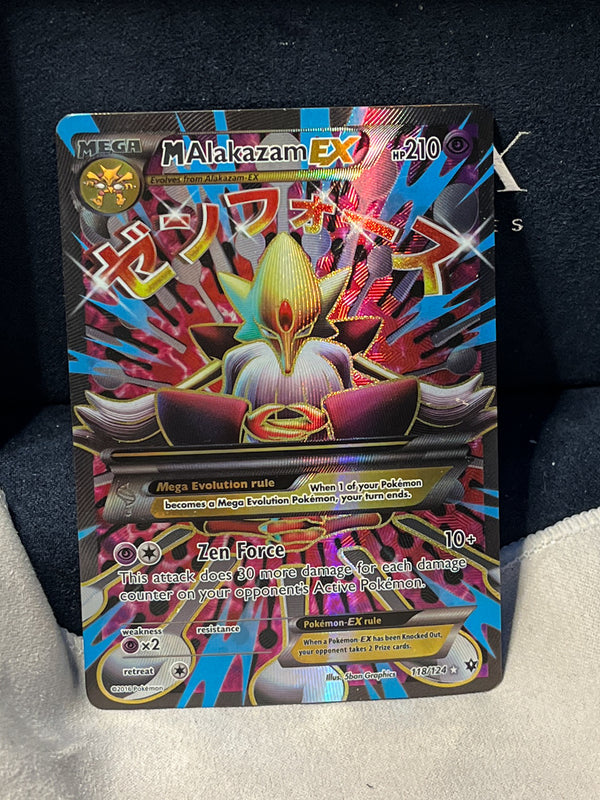 Mega M Alakazam EX 118/124 Fates Collide Full Art Pokemon Card 118/124