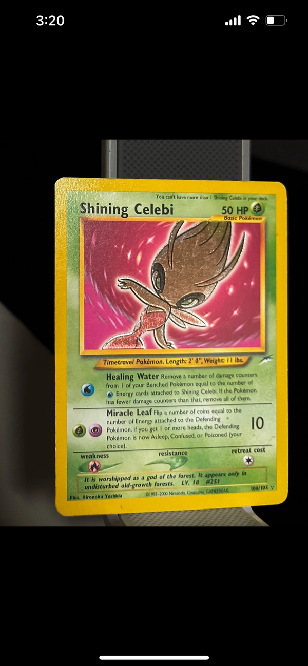 Pokemon Neo Destiny 2002 Shining Celebi 106/105 NM- LP+