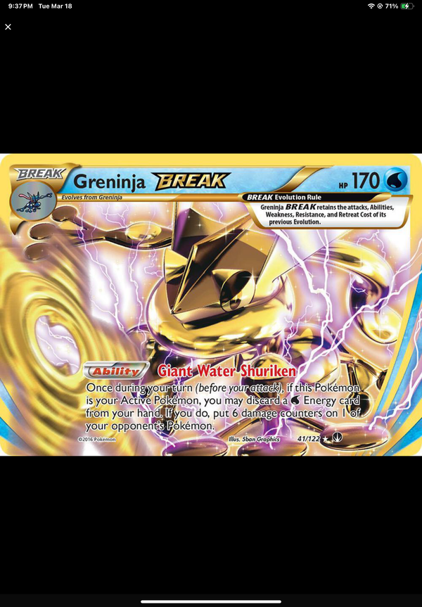 2016 Greninja Break XY BREAKpoint
