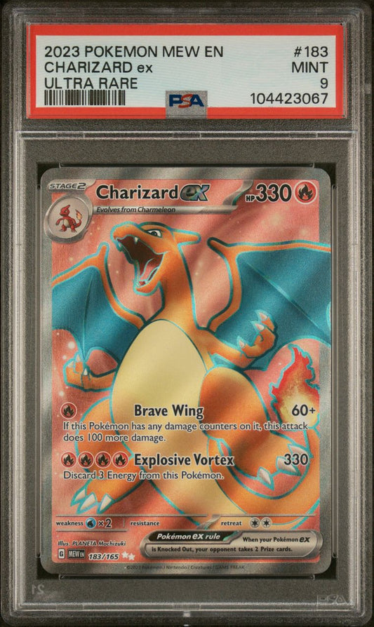 Charizard ex 183/165 Sv: Scarlet & Violet 151 Holo - PSA 9