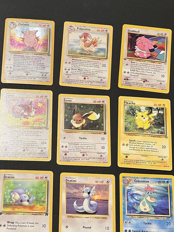 Pokemon Bulk Wotc Card Vintage Card Collection Lot NM-MP, Rare, 1st Ed, Holo