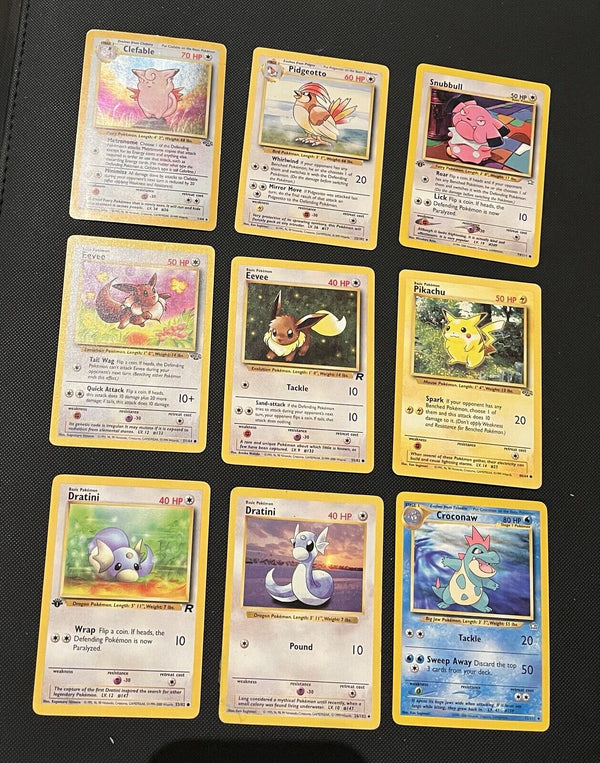 Pokemon Bulk Wotc Card Vintage Card Collection Lot NM-MP, Rare, 1st Ed, Holo