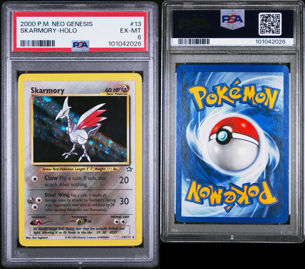 2000 POKEMON NEO GENESIS #13 SKARMORY-HOLO PSA 6