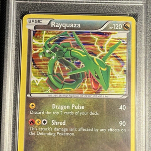 PSA 9 MINT Rayquaza 11/20 HOLO Dragon Vault PROMO Pokemon Card 975 Black & White