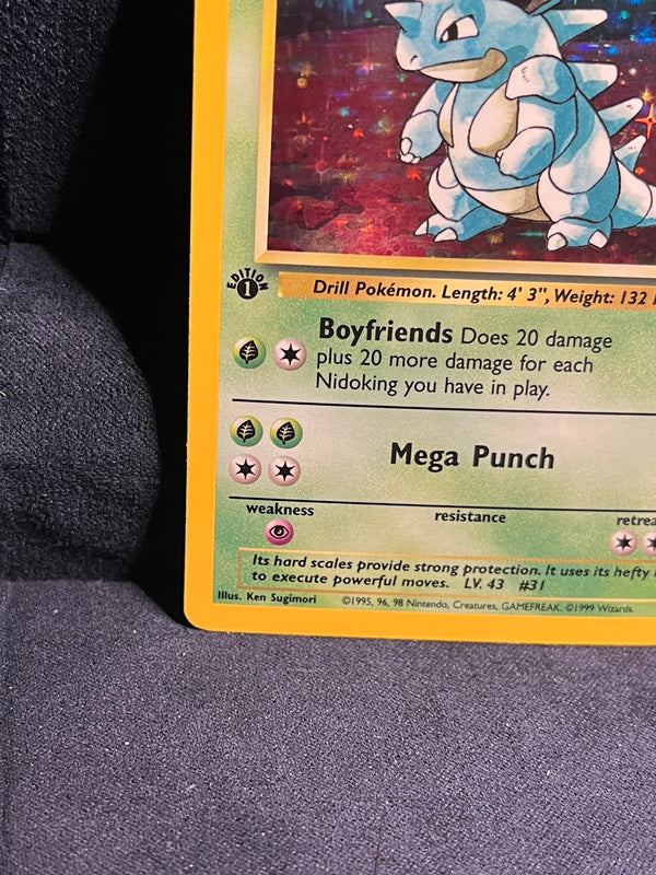 Nidoqueen Holo 7/64 Jungle 1999 Pokemon 1st Edition  Near Mint-LP
