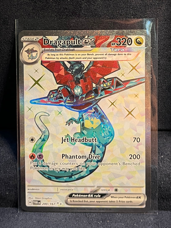 Pokemon card Dragapult ex 200/167 Sv06: Twilight Masquerade Holo