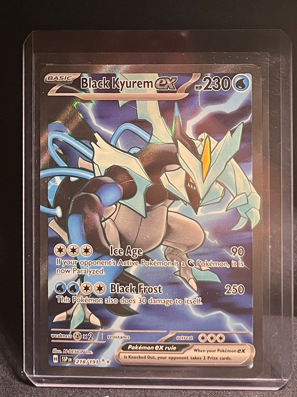 Pokemon Surging Sparks - 218/191 Black Kyurem ex - Ultra Rare - NM/M
