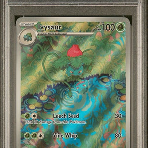2023 POKEMON MEW EN-151 ILLUSTRATION RARE #167 IVYSAUR PSA 9