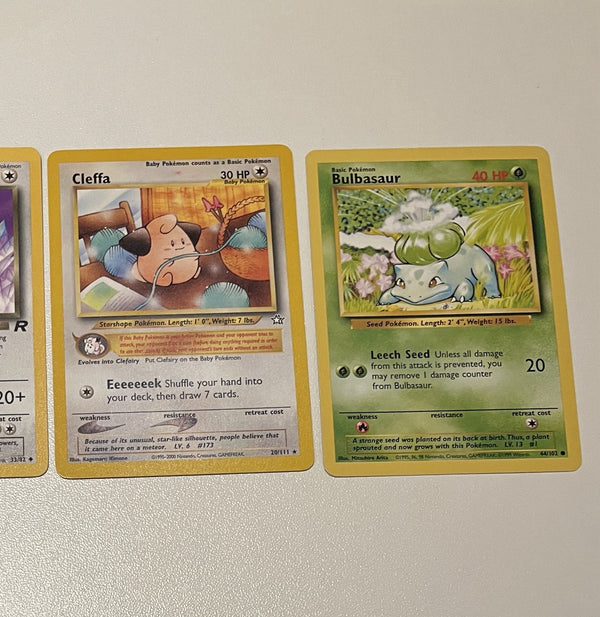 Pokemon Bulk Wotc Card Vintage Card Collection Lot NM-MP, Rare Holo & 1st Ed…