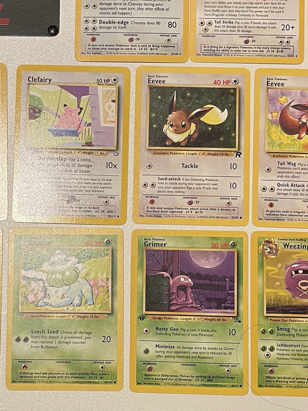 Pokemon Bulk Wotc Card Vintage Card Collection Lot NM-MP, Rare Holo & 1st Ed…