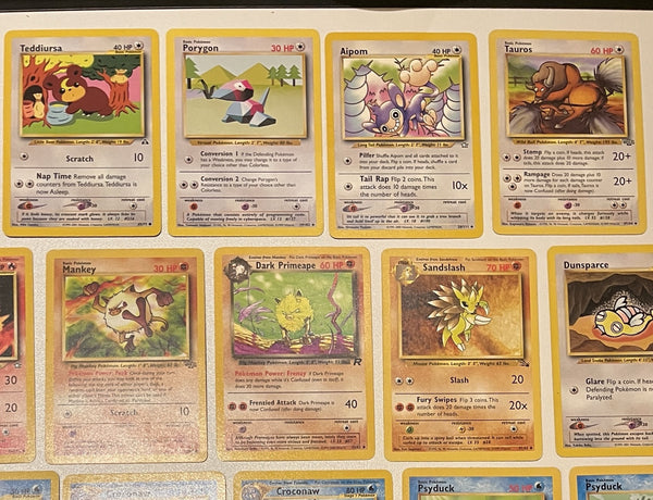 Pokemon Bulk Wotc Card Vintage Card Collection Lot NM-MP, Rare